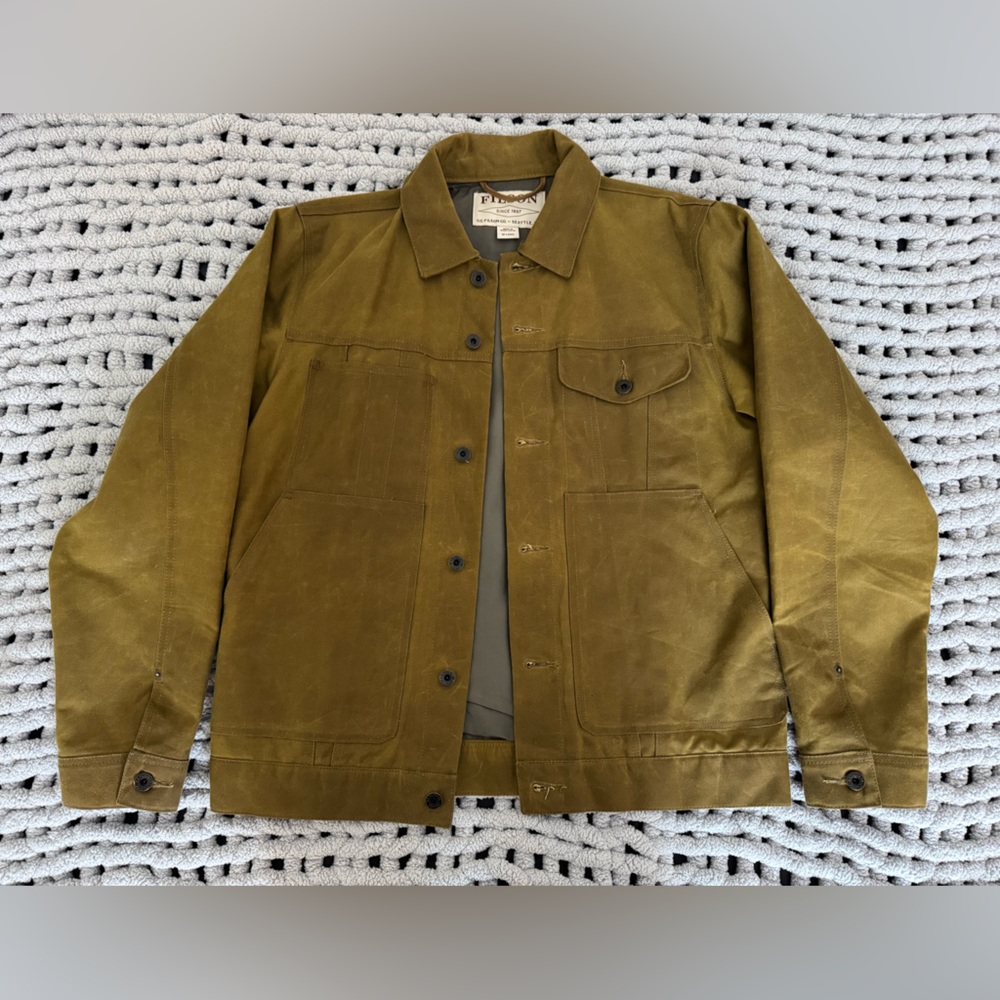 Filson Tin Cloth Short Lined Cruiser Jacket - Medium Long